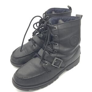 Polo Ralph Lauren Ranger Hi II Men's Size 7 Boots Black Buckle